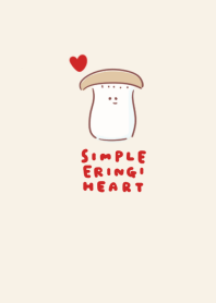 simple Eringi heart beige