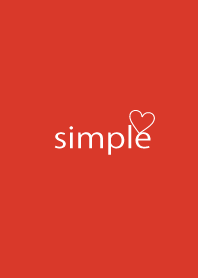 Simple heart - RED -