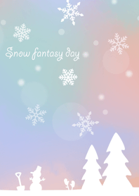 雪の日のファンタジー 〜パステル〜