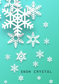 snow crystal [peacock green]