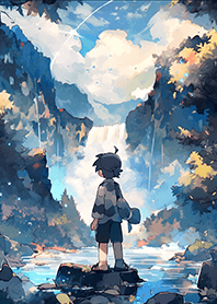 A Boy Embarking on an Adventure JP