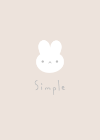 Simple rabbit: dull beige pink WV