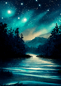 Beautiful starry night view#2720