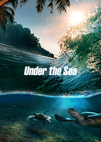 海洋世界主題：珊瑚與海龜