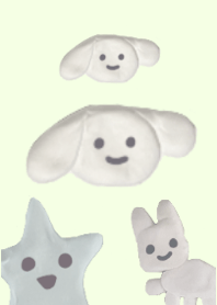 紙粘土の動物たち