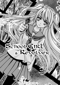 School girl and revolver