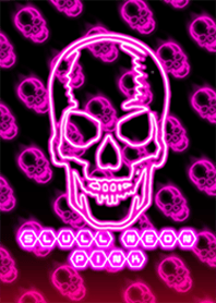 SKULL NEON PINK 3