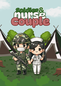 Sodier and nurse couple