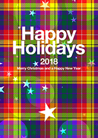 Happy Holidays 2018 tartan#03