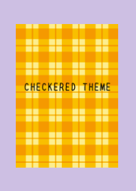 ORANGE CHECKERED THEME-DUSTY PURPLE