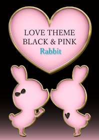 LOVE THEME BLACK & PINK Rabbit 14