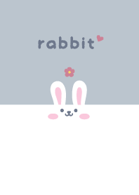 Rabbits. Flower - Dullness Blue