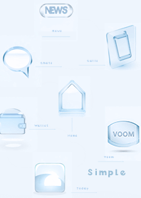 blue Transparent simple icon 02_2