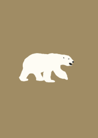 theme of a polar bear (brown ver.)