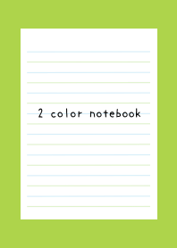 2 COLOR NOTEBOOKj-BLUE&GREEN-RED-GREEN