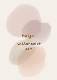 watercolor art beige