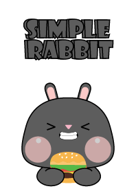 Simple So Pretty Black Rabbit Theme