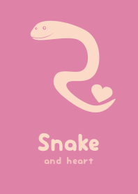 Snake & heart Rota Pink