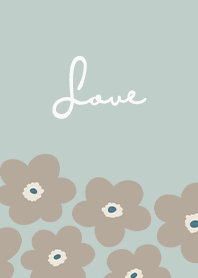 in bloom, flower k / mint