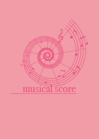 musicalscore Rose pink