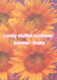 Lovely stuffed sunflower summer Snake