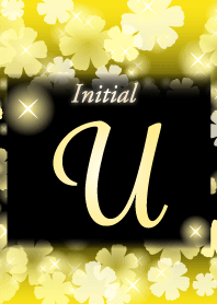 U-Initial-Flower-yellow&black