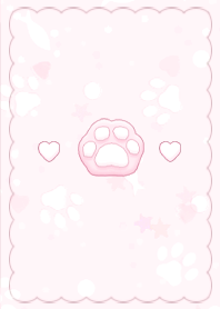 Marshmallow Paw 2  - Baby Pink x Black