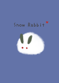 Winter and cute snow rabbit theme