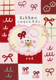 Ribbon Coquette ( red )
