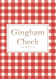 Gingham Check Red 3 -MEKYM-