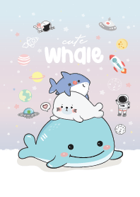 Whale & Seal and Shark : Pastel