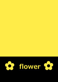 黄色と花