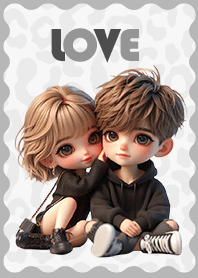 かわいいカップルの着せ替え69（ラブ