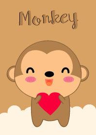 Simple Love Cute Monkey Theme