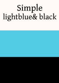 Simple lightblue & black.