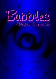 Bubbles-Water Surface- Dark Blue