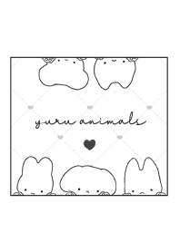 Relaxed Animals 1  - White 01