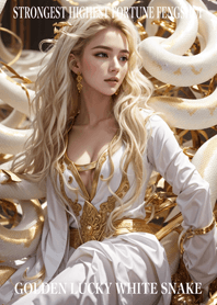 Golden Lucky White Snake 13