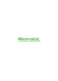 Minimalist THEME @44