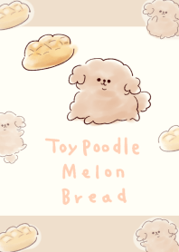 Toy Poodle Melon Bread Beige Yellow