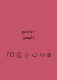 Private simple -wine red-
