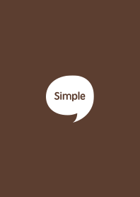 The Simple Speech bubble Brown No.2-01