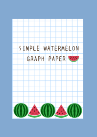 WATERMELON GRAPH PAPERj-DUSTY BLUE
