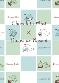 Dinosaur Basket [chocolate mint]