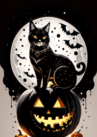 halloween cat c5406F