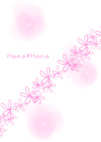 Handwriting Flower Pale pink