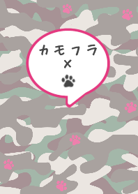 Camouflage and pawprint