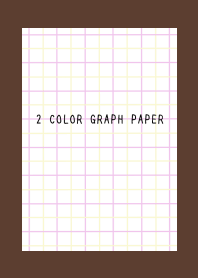 2 COLOR GRAPH PAPERj-PINK&YEL-DEEP BROWN