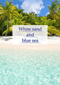 White sand and blue sea from Japan