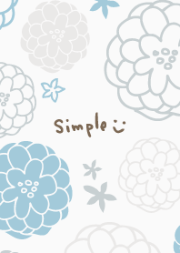 Handwritten flower gentle color9 Japan